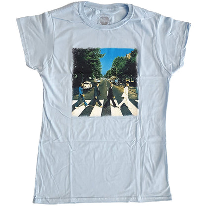 The Beatles Ladies T-Shirt: Abbey Road (Back Print) T-Shirt