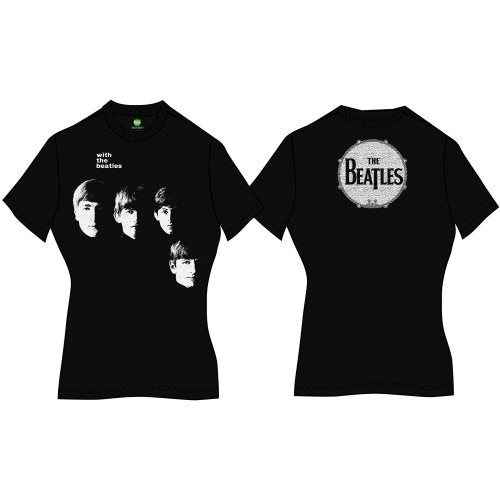 The Beatles Ladies T-Shirt: With The Beatles (Back Print) T-Shirt