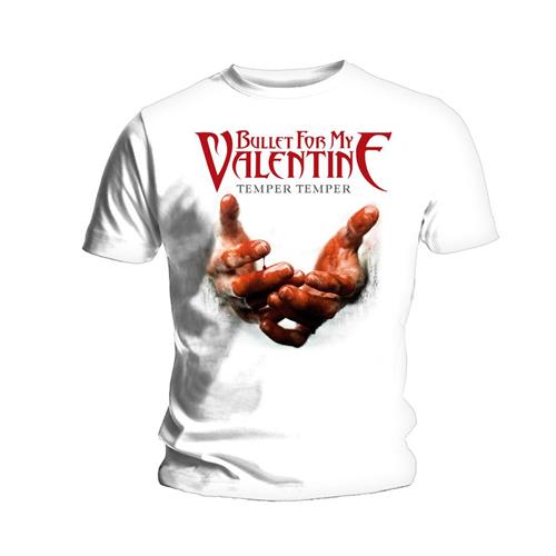 Bullet For My Valentine Unisex T-Shirt: Temper Temper Blood Hands T-Shirt