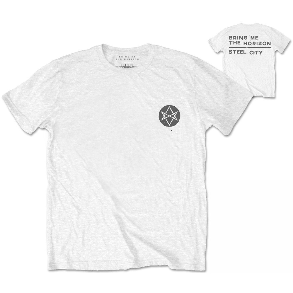 Bring Me The Horizon Unisex T-Shirt: Distorted (Back Print) T-Shirt