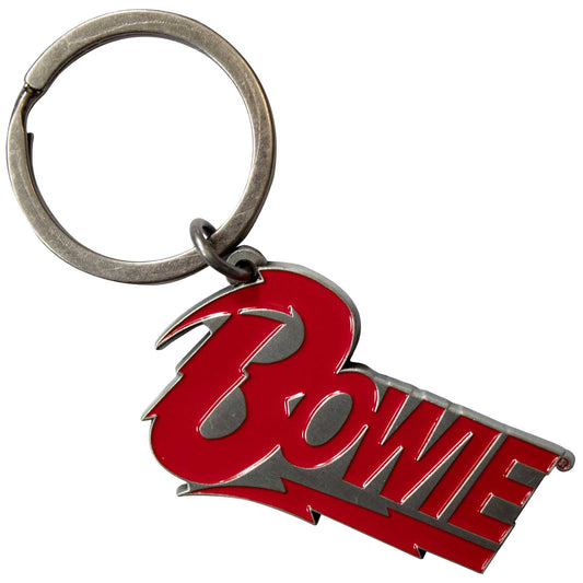 Een foto van een David Bowie Sleutelhanger