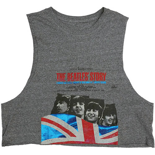 The Beatles Ladies Vest T-Shirt: The Beatles Story (Cropped/Hotfix) Vest T-Shirt