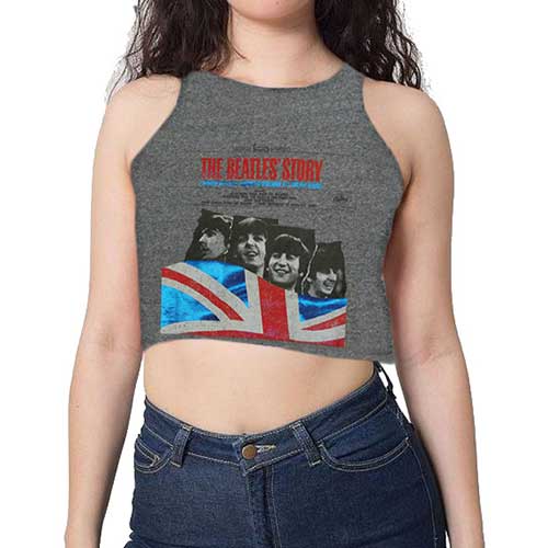 The Beatles Ladies Vest T-Shirt: The Beatles Story (Cropped/Hotfix) Vest T-Shirt