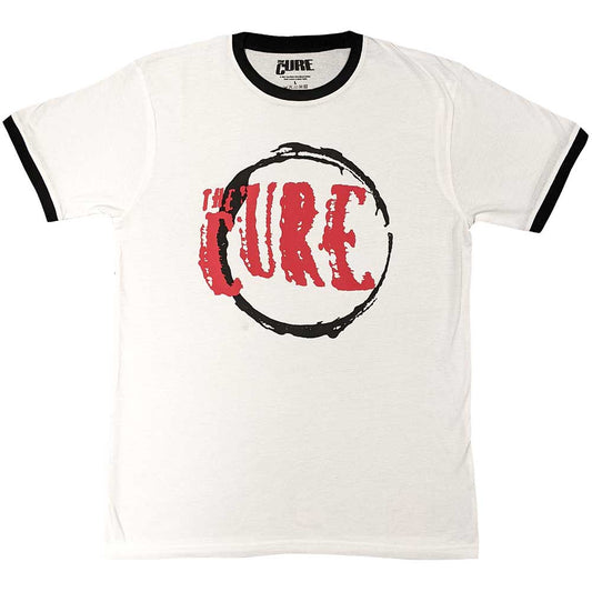 The Cure Unisex Ringer T-Shirt: Circle Logo Ringer T-Shirt