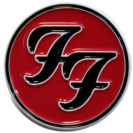 Een foto van een Foo Fighters Speld Badge