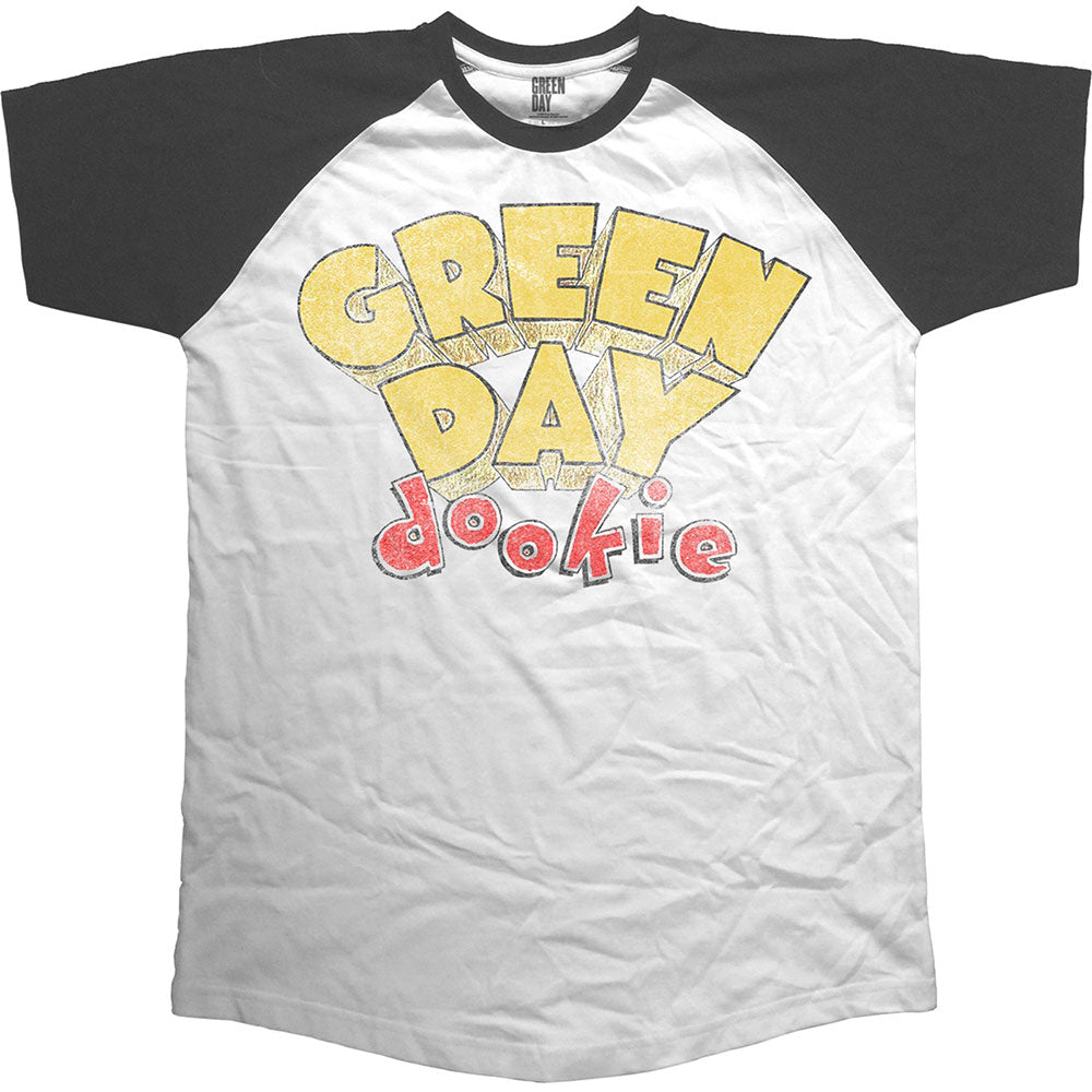 Green Day Unisex Raglan T-Shirt: Dookie Raglan T-Shirt