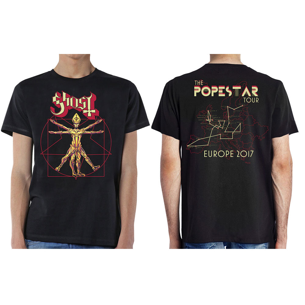 Ghost Unisex T-Shirt: Popestar Tour Europe 2017 T-Shirt