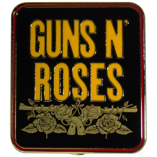 Een foto van een Guns N' Roses Speld Badge