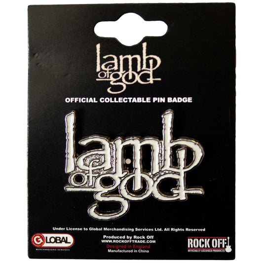 Een foto van een Lamb Of God Speld Badge