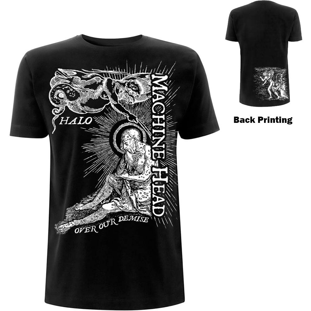 Machine Head Unisex T-Shirt: Halo (Back Print) T-Shirt