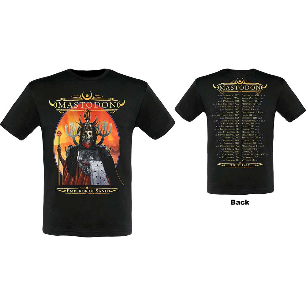 Mastodon Unisex T-Shirt: Emperor of Sand 2017 Tour (Back Print) (Ex-Tour) T-Shirt