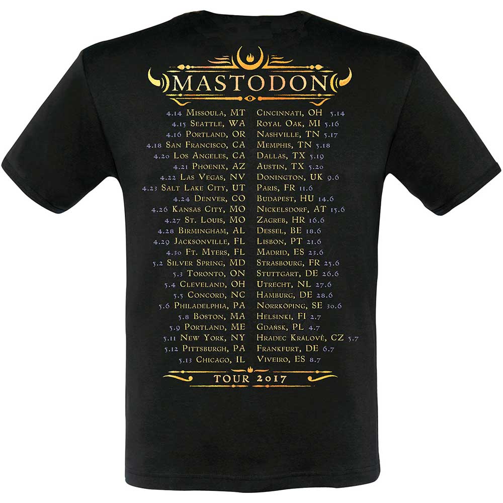 Mastodon Unisex T-Shirt: Emperor of Sand 2017 Tour (Back Print) (Ex-Tour) T-Shirt
