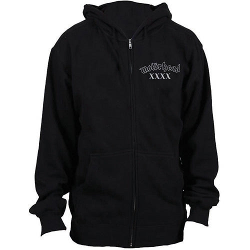 Motorhead Unisex Zipped Hoodie: Bad Magic (Back Print) Ritshoodie