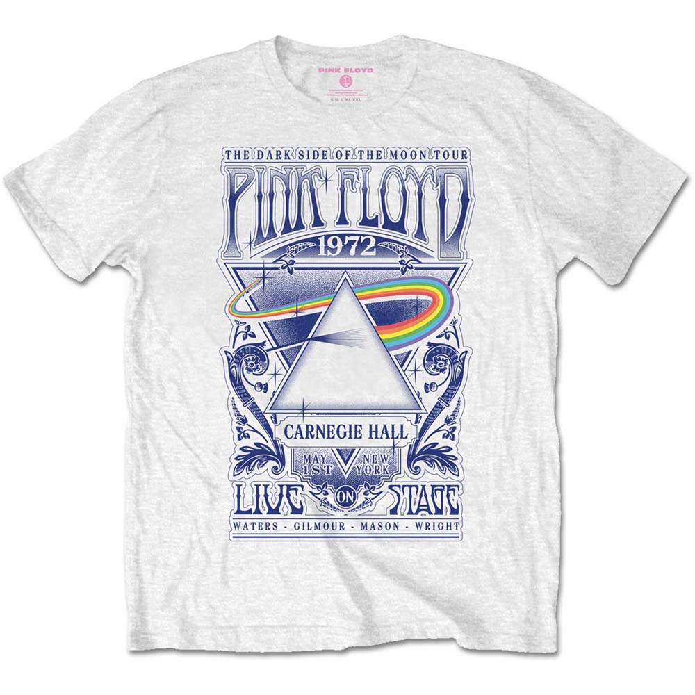 Pink Floyd Unisex T-Shirt: Carnegie Hall Poster (Retail Pack) T-Shirt