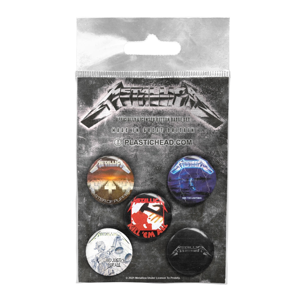 Een foto van een METALLICA Badge