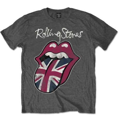 The Rolling Stones Unisex T-Shirt: Union Jack Tongue T-Shirt