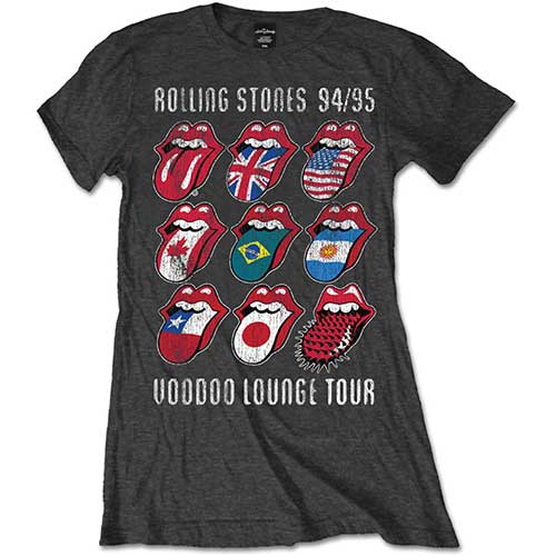 The Rolling Stones Ladies T-Shirt: Voodoo Lounge Tongues T-Shirt