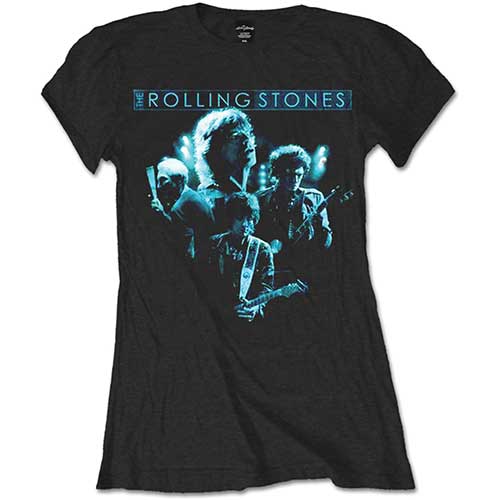 The Rolling Stones Ladies T-Shirt: Band Glow T-Shirt