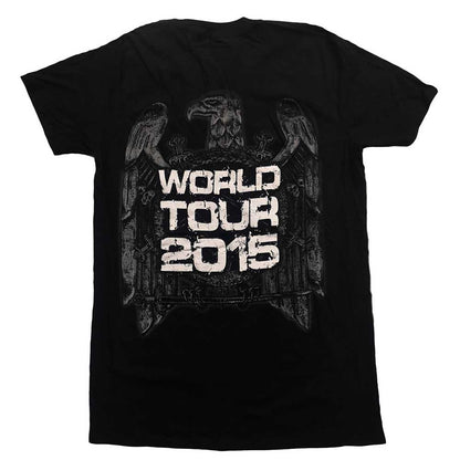 Slayer Unisex T-Shirt: Slayer Nation 2015 Dates (Back Print) (Ex-Tour) T-Shirt