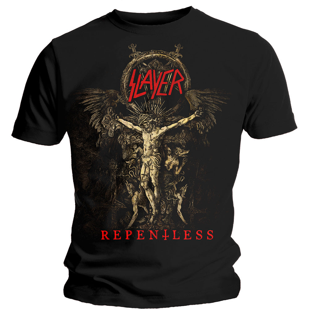 Slayer Unisex T-Shirt: Cruciform Skeletal T-Shirt