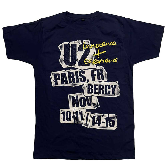 U2 Unisex T-Shirt: I+E Paris Event 2018 (Ex-Tour) T-Shirt