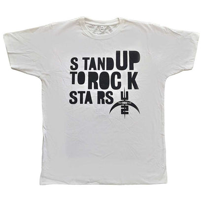 U2 Unisex T-Shirt: 360 Degree Tour 2009 Stand Up to Rock Stars (Back Print) (Ex-Tour) T-Shirt