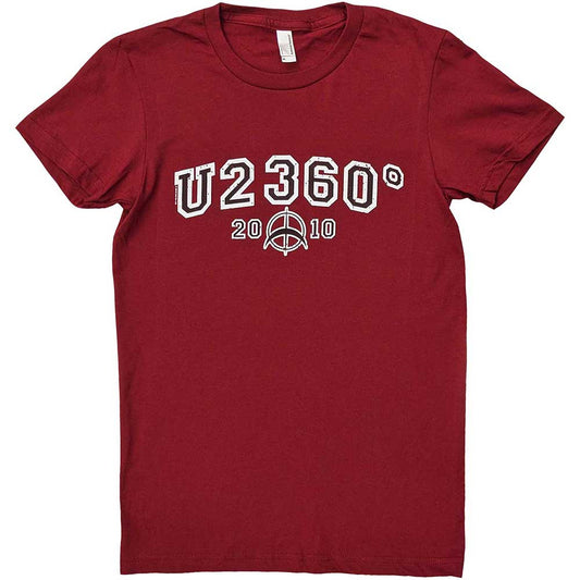 U2 Ladies T-Shirt: 360 Degree Tour 2010 Logo (Ex-Tour) T-Shirt