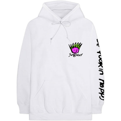 Yungblud Unisex Pullover Hoodie: Face (Back Print) (XX-Small) Trui met capuchon