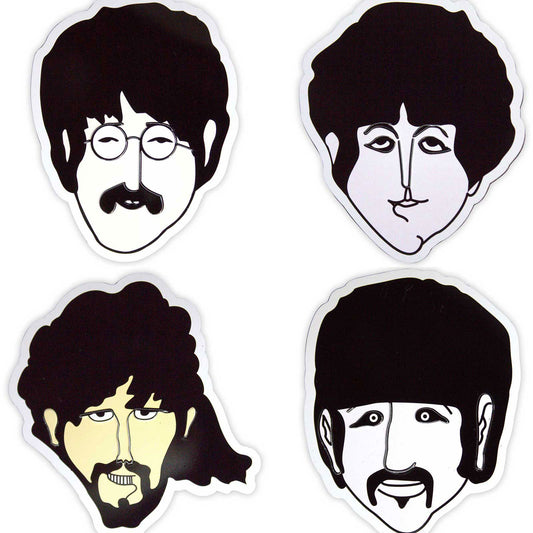 Een foto van een The Beatles Epoxy Magneet Set