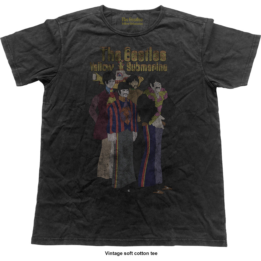 The Beatles Unisex Vintage T-Shirt: Yellow Submarine Band Vintage T-Shirt