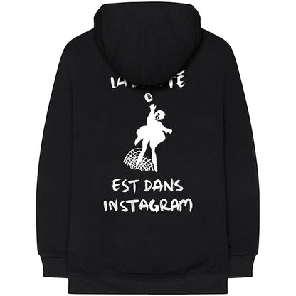 The 1975 Unisex Pullover Hoodie: ABIIOR Est Dans Instagram (Back Print) Trui met capuchon