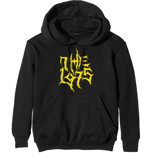 The 1975 Unisex Pullover Hoodie: Gold Logo Trui met capuchon