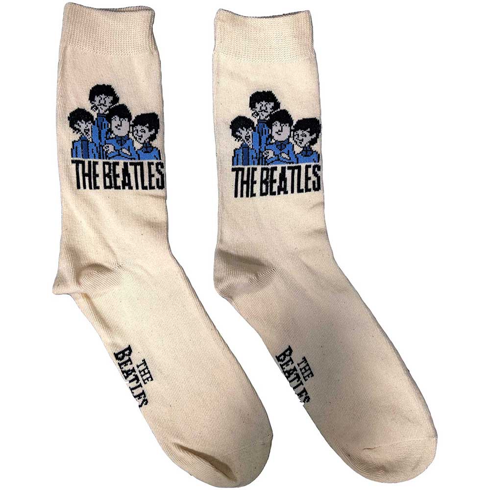 The Beatles Ladies Ankle Socks: Cartoon Group (UK Size 4 - 7) Enkelsokken