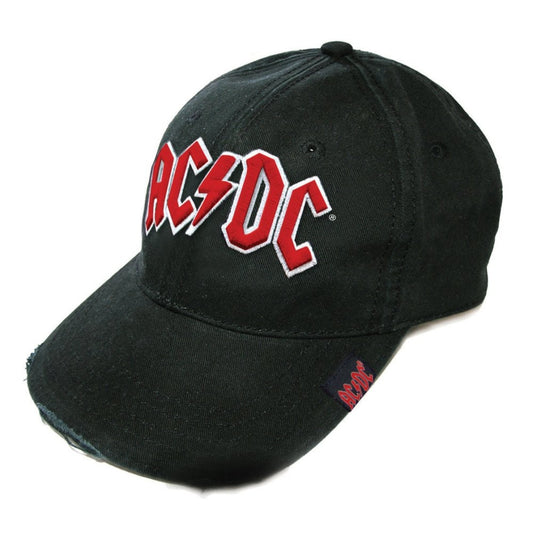 AC/DC Unisex Baseball Cap: Red Logo Baseballpet