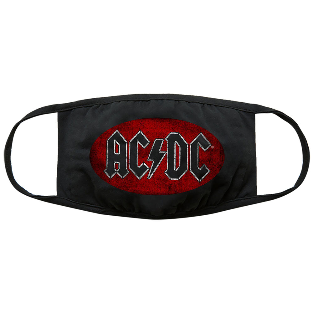 AC/DC Face Mask: Oval Logo Vintage Gezichtsmasker