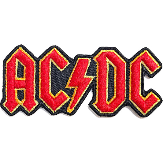 AC/DC Standard Patch: Cut-Out 3D Logo Standaard patch