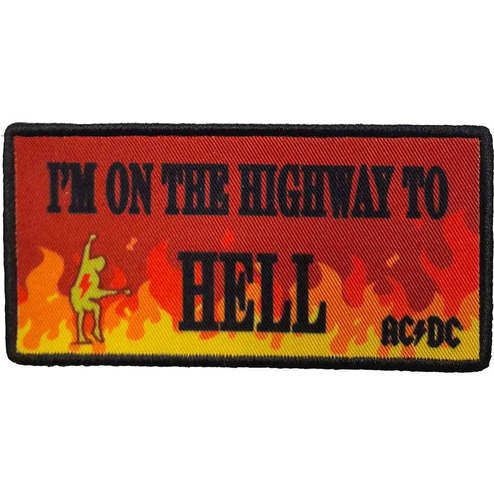 AC/DC Standard Patch: Highway To Hell Flames Standaard patch