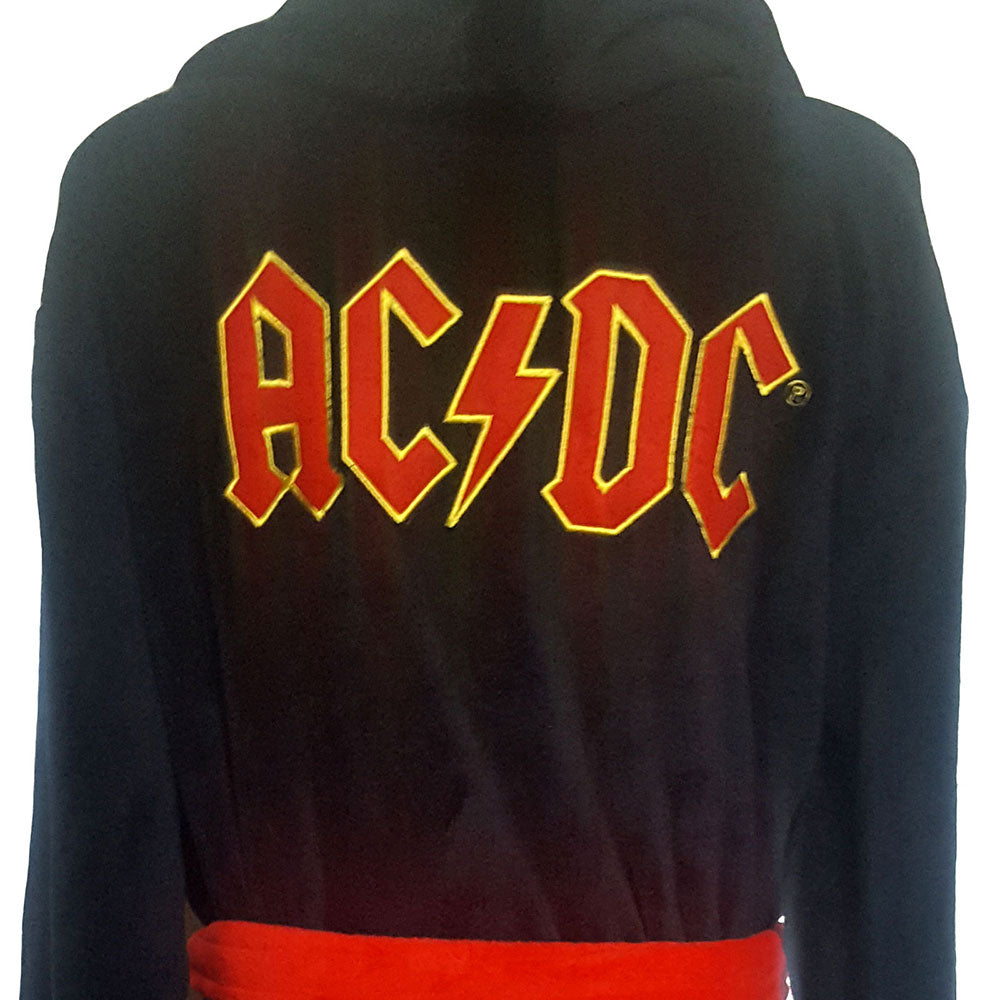 AC/DC Unisex Bathrobe: Logo (Small - Medium) Bathrobe