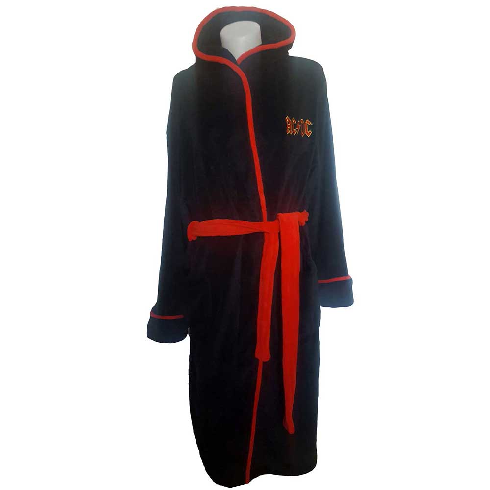 AC/DC Unisex Bathrobe: Logo (Small - Medium) Bathrobe