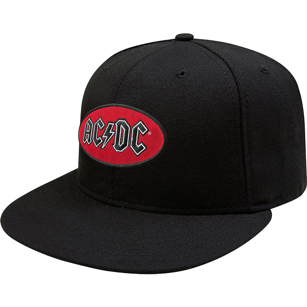 AC/DC Unisex Snapback Cap: Oval Logo Snapback-pet