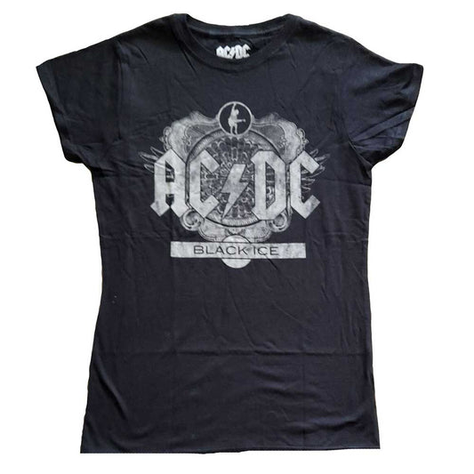 AC/DC Ladies T-Shirt: Black Ice T-Shirt