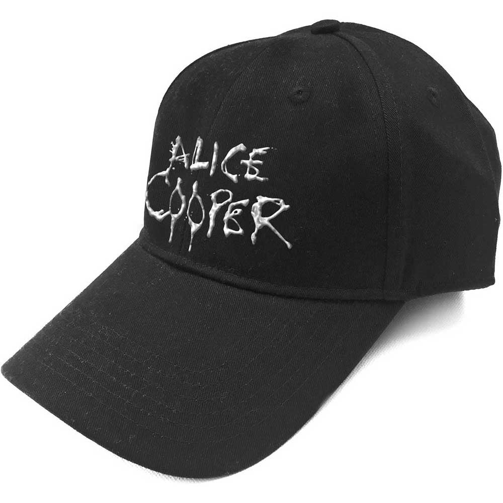 Alice Cooper Unisex Baseball Cap: Dripping Logo (Sonic Silver) Baseballpet