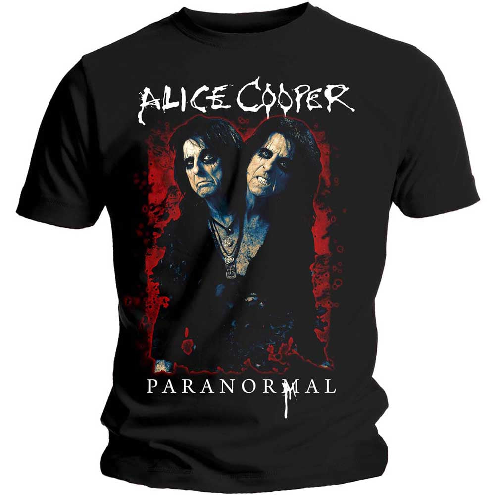 Alice Cooper Unisex T-Shirt: Paranormal Splatter T-Shirt