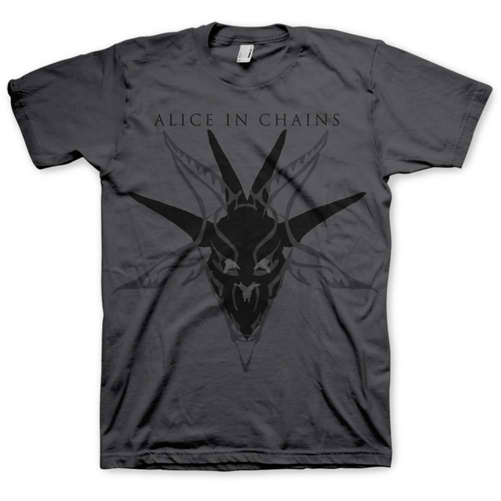 Alice In Chains Unisex T-Shirt: Black Skull T-Shirt