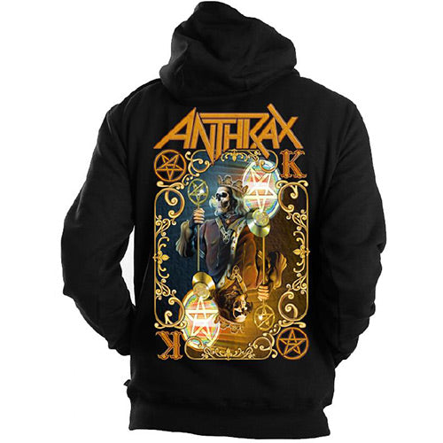 Anthrax Unisex Pullover Hoodie: Evil Twin (Back Print) Trui met capuchon