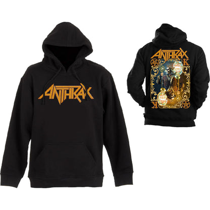 Anthrax Unisex Pullover Hoodie: Evil Twin (Back Print) Trui met capuchon