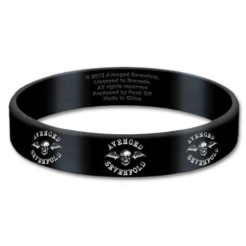 Avenged Sevenfold Gummy Wristband: Death Bat Polsband