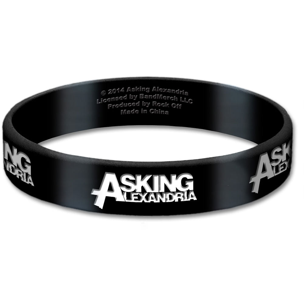 Asking Alexandria Gummy Wristband: Logo Polsband