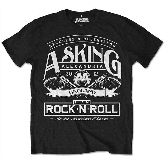 Asking Alexandria Unisex T-Shirt: Rock N' Roll (Retail Pack) T-Shirt