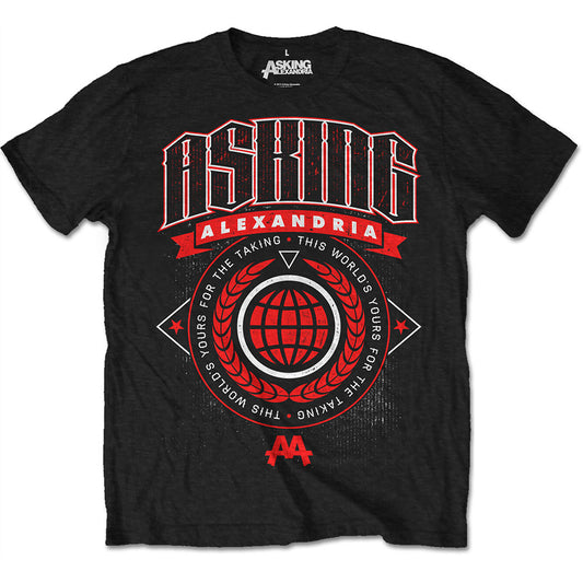 Asking Alexandria Unisex T-Shirt: This World (Retail Pack) T-Shirt